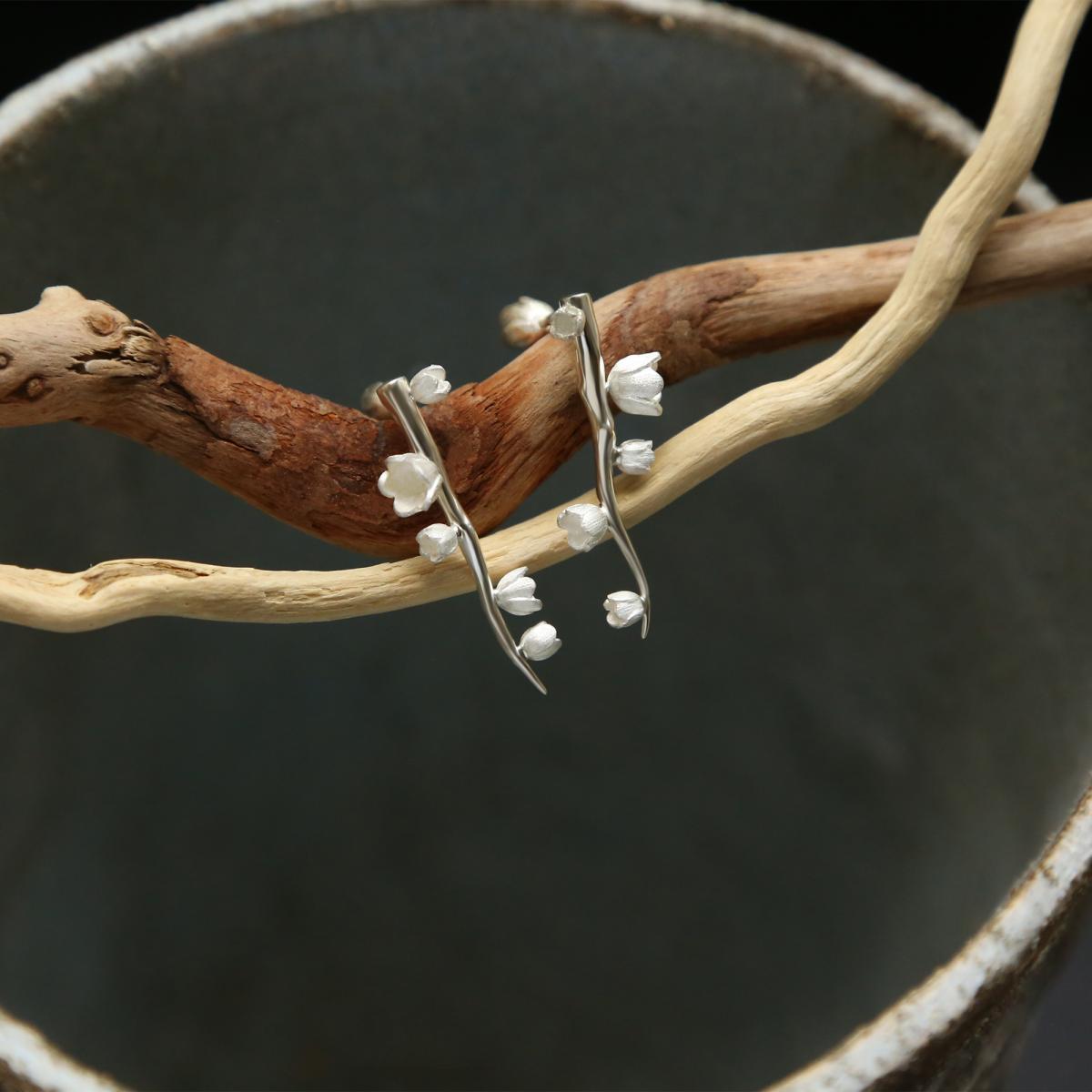 Серебряные серьги «Весна» из коллекции «Восток»
