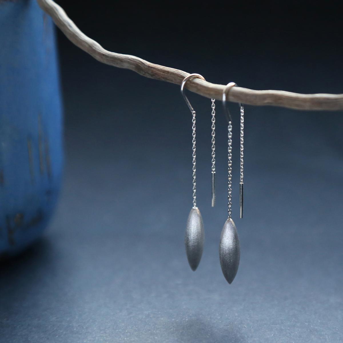 Серебряные серьги «Рис» из коллекции «Восток» 