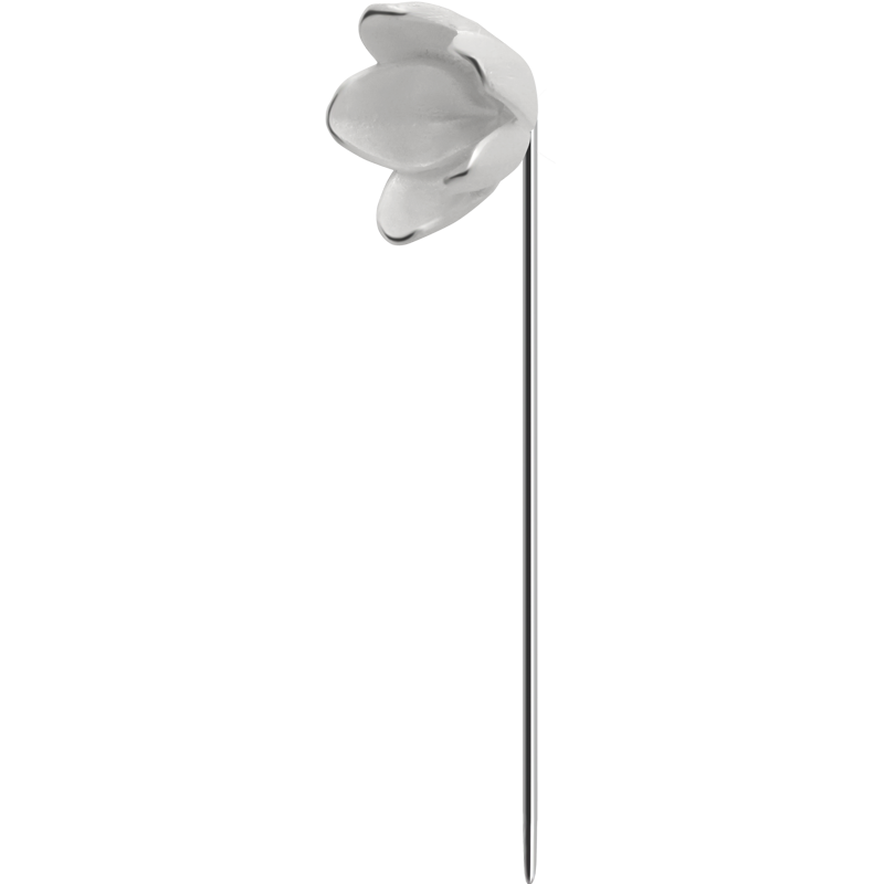 Серебряная булавка в виде цветка из серебра 925 пробы Сакура. Ювелирная марка Алхимия