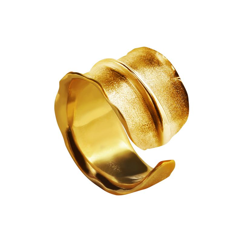 Массивное кольцо Лист. Ювелирная марка Алхимия